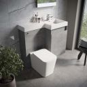 Summers Concrete Right Hand Combination Vanity Basin and WC Unit 900mm