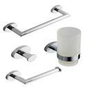 Tear Chrome 4-Piece Bathroom Accessory Set