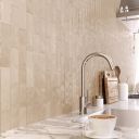 Napoli Beige Gloss Porcelain Brick Tile 200x65mm