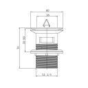 Chrome Plug And Chain Slotted Basin Waste