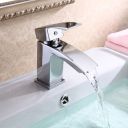 Lifestyle image of the Satori Chrome Basin Mixer Tap & Waste running water