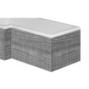 Grey Ash L-Shape End Bath Panel 700mm