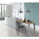 Atlantis Turquoise Gloss Decor Ceramic Tile 600x300mm