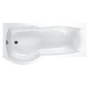 Carron Sigma Left Hand Carronite P-Shape Shower Bath 1800x750-900mm