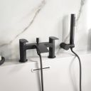 Tear Matt Black Bath Shower Mixer Tap