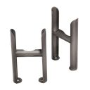 Clement Raw Metal Pair of Triple Column Radiator Feet