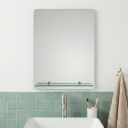 Avni Rectangular Mirror with Glass Shelf 450x600mm