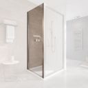 Fabio Brushed Nickel Shower Side Panel