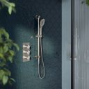 Moray Brushed Nickel Round Slide Rail Kit