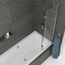 Kudos 2 Panel In-Fold 8mm Right Hand Bath Screen