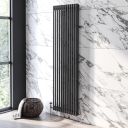 Upton Grey Double Vertical Traditional Column Radiator 1800x560mm