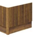 Wish Ribbed End Bath Panel in Walnut