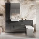 Surrey Mirrored Double Door Fitted Furniture Cabinet 600mm