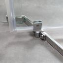 Penta Chrome Frameless Shower Enclosure 900x900mm