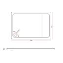Rectangle Low Profile Shower Tray - 1500x700mm spec