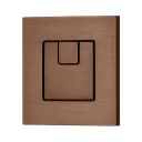 Apache Brushed Bronze Square Dual Flush Button