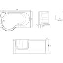 Vestra Easy Access Walk-in Bath 1700x750mm