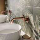 Elora Brushed Bronze Wall Mounted Basin Mixer Tap