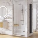 Lanka Chrome Hinged Shower Door