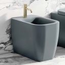 Micheli Matt Grey Back to Wall Bidet