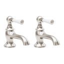 Warwick Brushed Nickel Basin Pillar Taps