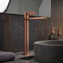 Thane Tall Basin Mono Brushed Bronze tap roomset