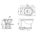 Seattle Traditional Rimless Back to Wall Toilet
