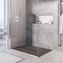 Peoria Anthracite Slate Effect Shower Tray