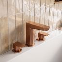 Zena Brushed Bronze 3 Hole Deck Mounted Bath Filler Tap