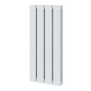 Perth White Double Vertical Flat Panel Radiator 600x272mm