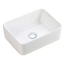 Ursula White Rectangle Countertop Basin