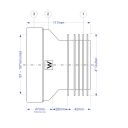 McAlpine Straight WC Connector - WC-CON1 SPEC