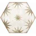 Elise Decor Taupe Hexagon Matt Porcelain Tile 228x198mm