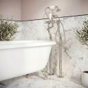 Chrome Standpipes with Handset Holder