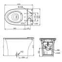 Nira Rimless Close Coupled Toilet
