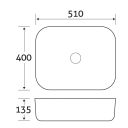 Ibecko Countertop Ceramic Basin spec