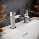 Moray Chrome Knurled Bath Filler Tap