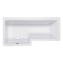 Carron Quantum Left Handed Carronite Shower Bath 1700x700mm