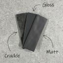Borneo Graphite Matt Porcelain Tile 65x200mm