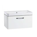 Tavistock Compass White Wall Hung Vanity Unit with Ceramic Basin 800mm