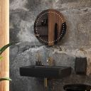 Ciara Round Battery Operated LED Bathroom Mirror 600x600mm Lifestyle