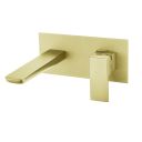 Zena Brushed Gold Wall Mounted Basin Mixer Tap