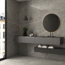 Enigma Graphite Polished Porcelain Tile - 1200x600mm