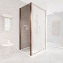 Fabio Brushed Bronze Shower Side Panel
