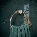 Moray Nickel Knurled Towel Ring