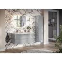 Neon Gloss Light Grey Wall Hung Vanity Unit with Lynx Resin Basin 1200mm