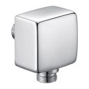 chrome wall outlet square
