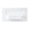 Proofvision White In-Wall Electric Double Toothbrush Holder For Oral-B