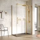 Ryland Brushed Gold Shower Side Panel