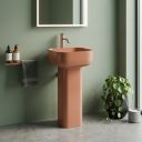 Verity Carmello Gloss Square Full Pedestal Basin